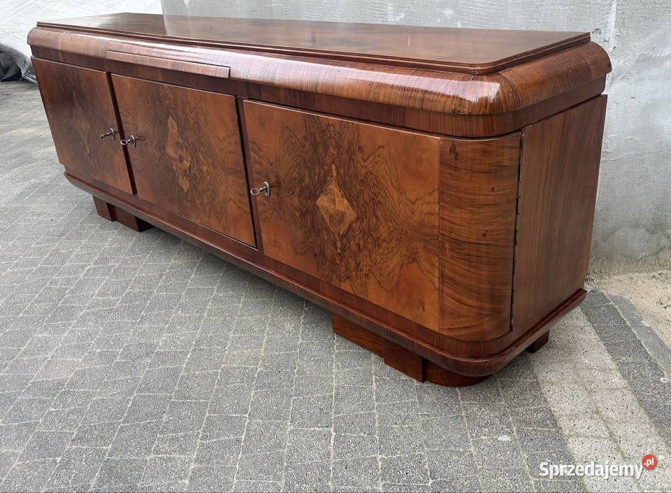 KomodaSzafka RTV Orzech 200 Art Deco Antyk Meble
