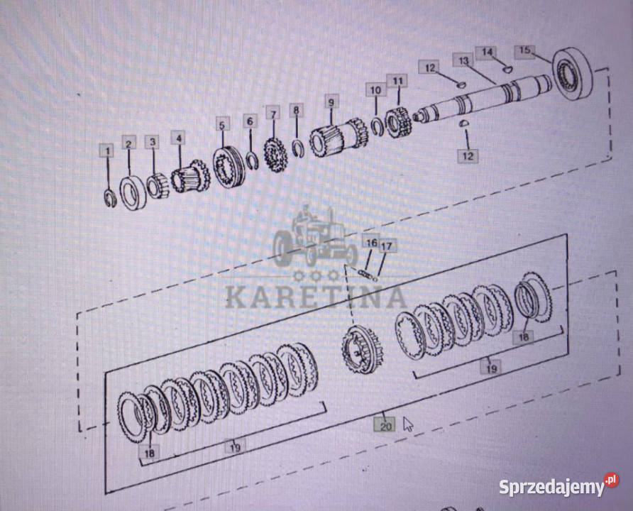 John Deere RE238219synchronizator kompletJohn