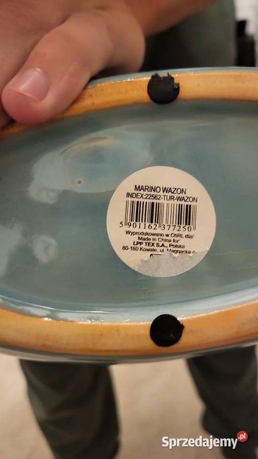 Zestaw dekoracji ceramika HomeYou Marino 2 duże niebieski