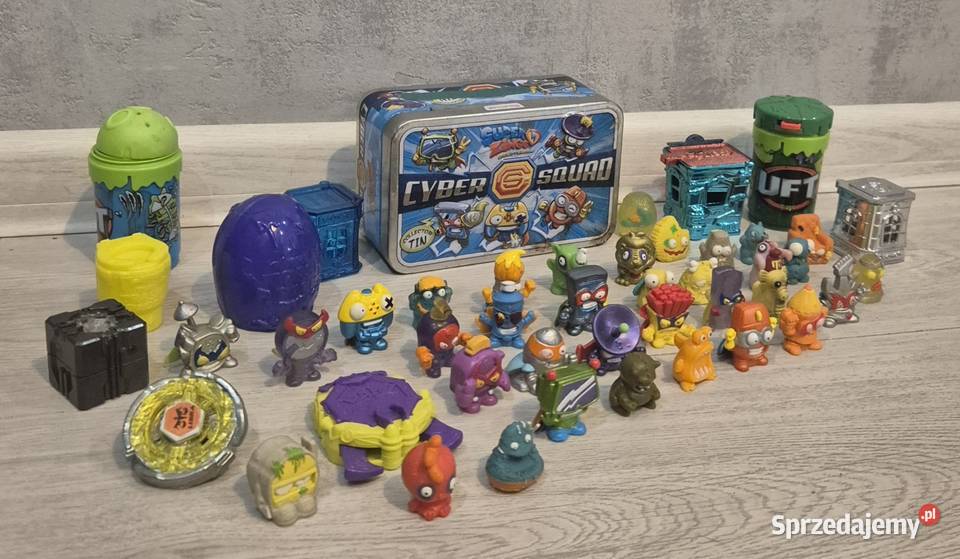 Figurki zestaw Super Zings Śmieciaki puszka Łódź sprzedam