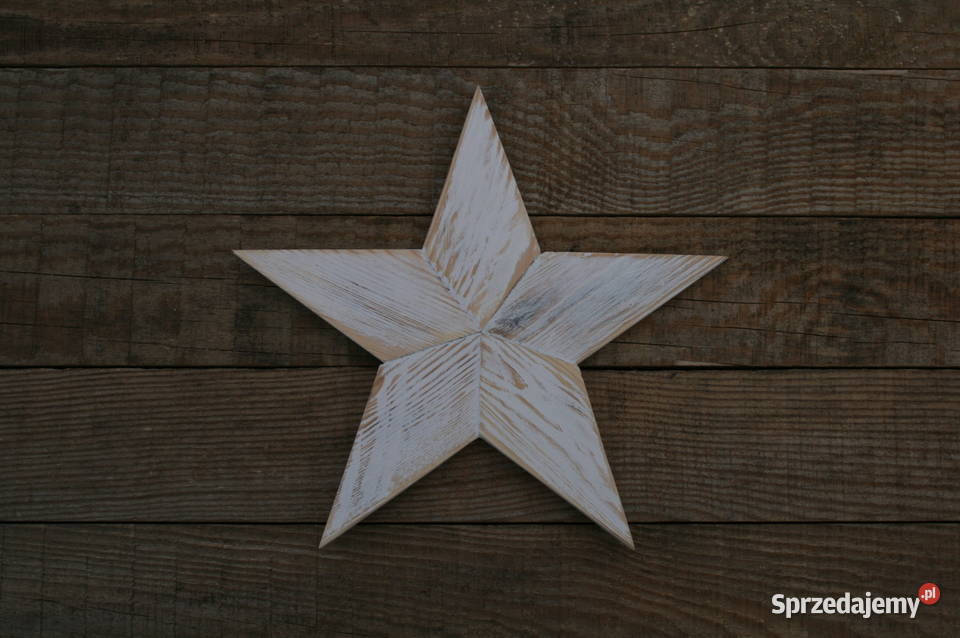 Gwiazdy drewniane rustykalne 3 sztuki zestaw Mielec sprzedam
