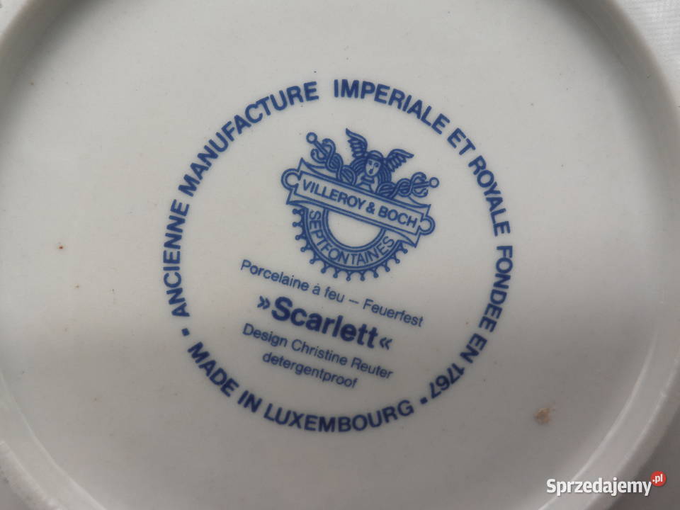 Talerzyki podstawki 3Villeroy Boch z kolekcji wielkopolskie Raszków sprzedam