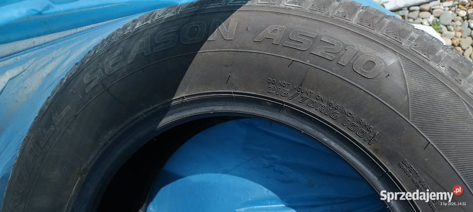 Opony wielosezon 21570R16 Łatanice sprzedam