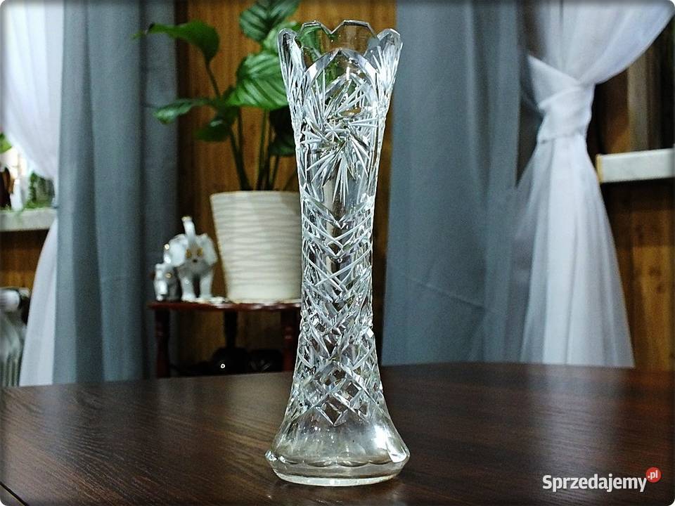 Wazon Świecznik Kryształowy wys 20 Piękny i