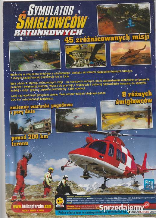 SYMULATOR ŚMIGŁOWCÓW RATUNKOWYCH PC Komputerowe PC Pruszków