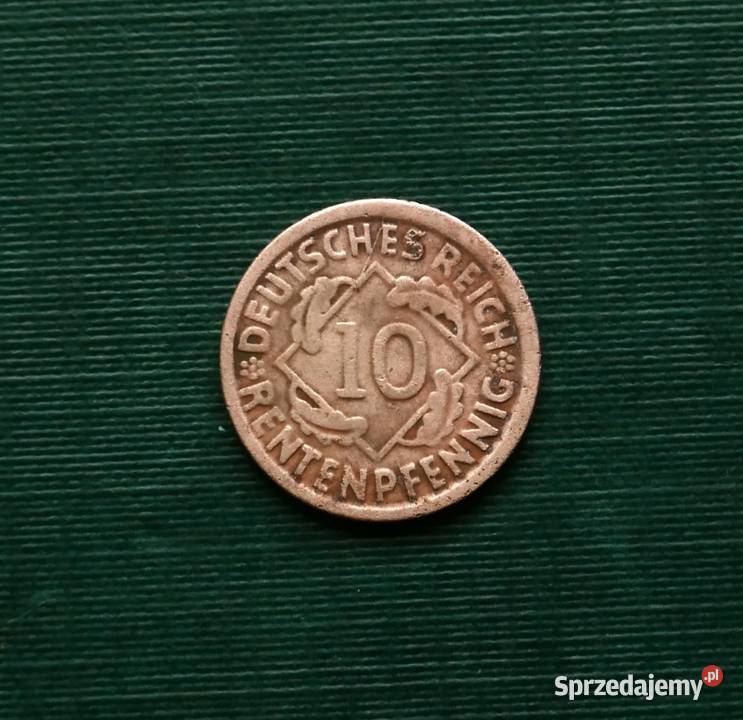 NIEMCY 10 rentenfenigów 1924r Znak menniczy D sprzedam