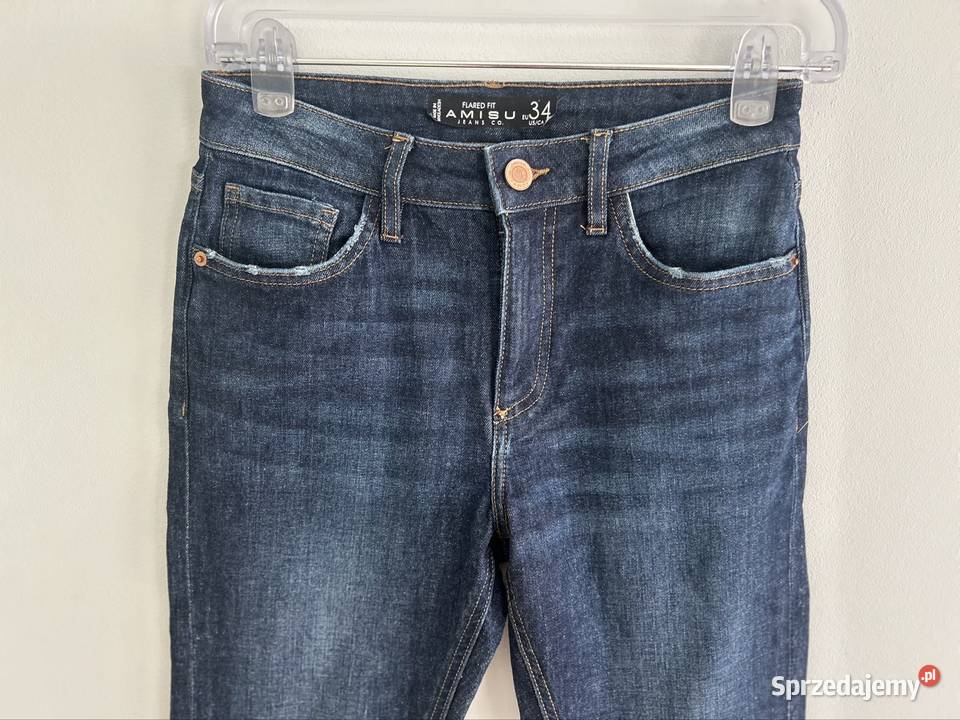 Jeansy flare XS spodnie dzwony jeansy szerokie Wyszków