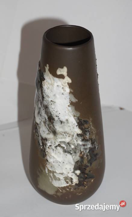 Zestaw ozdobnych ceramicznych wazonówVintage Opole