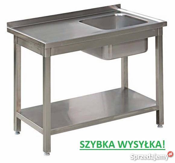 STÓŁ ze ZLEWEM Zlewozmywak Półka 125x60x85 śląskie Czeladź