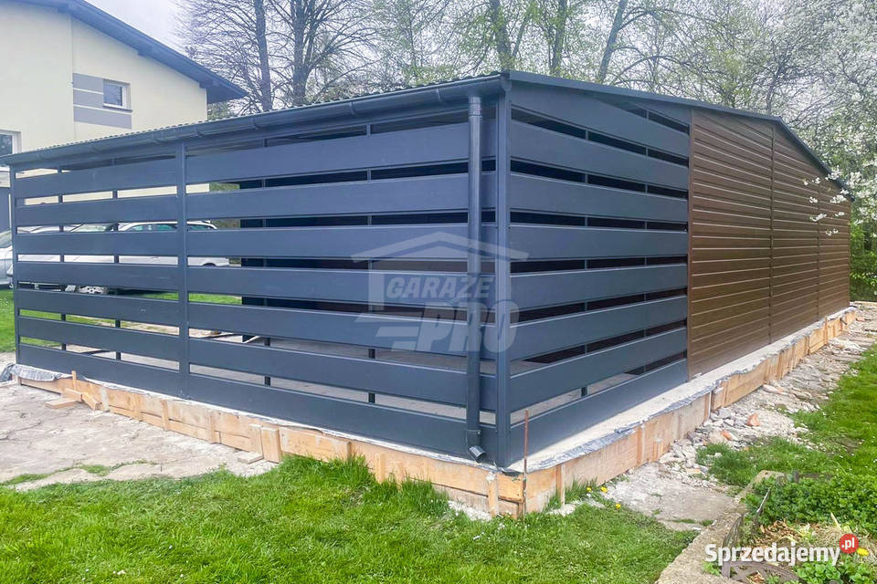 Garaż Blaszany 10x6m wiata 4x6m 2x Brama Uchylna samodzielny Tczew sprzedam