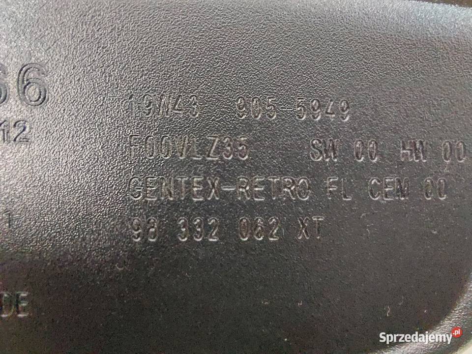PEUGEOT 508 II Lusterko wsteczne 98332062XT