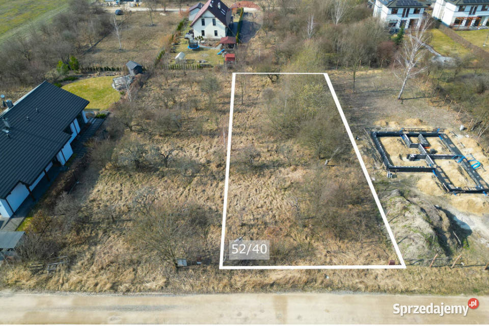 DZIAŁKA BUDOWLANA Z MPZP I WSZYSTKIMI MEDIAMI