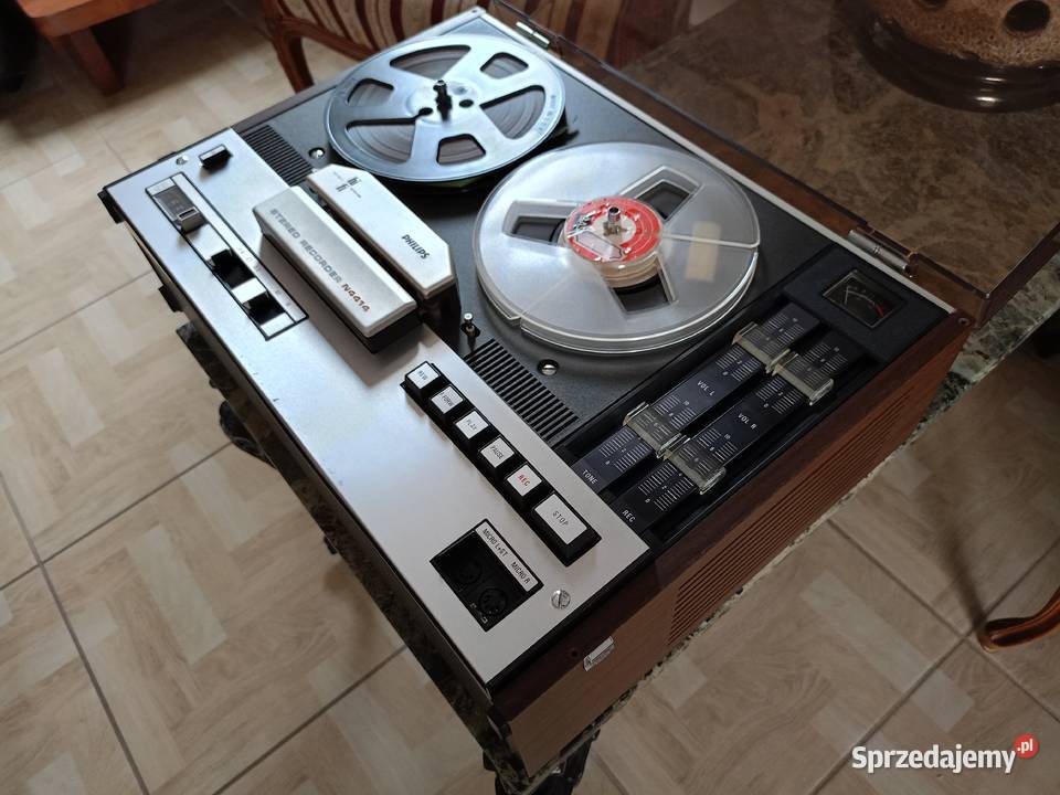 Magnetofon Szpulowy PHILIPS N4414 Hi Fi Vintage Drawski Młyn