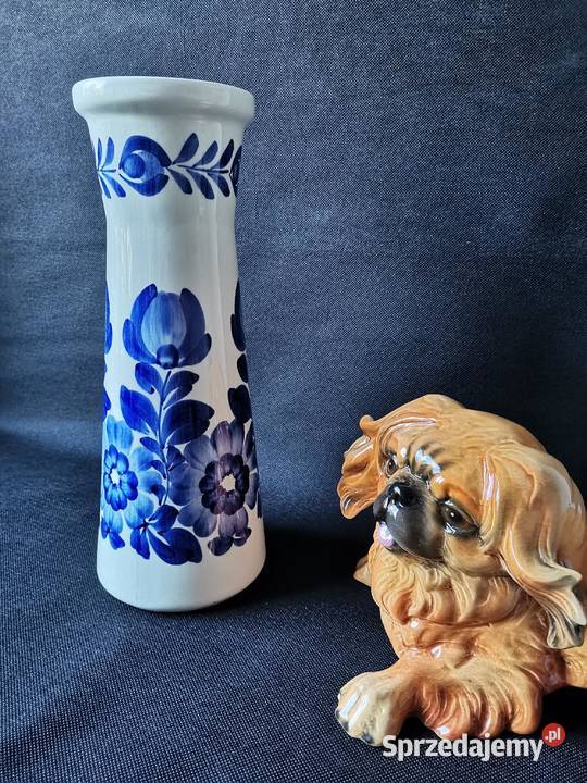 Stary wazon w kwiaty fajans Koło PRL Katowice