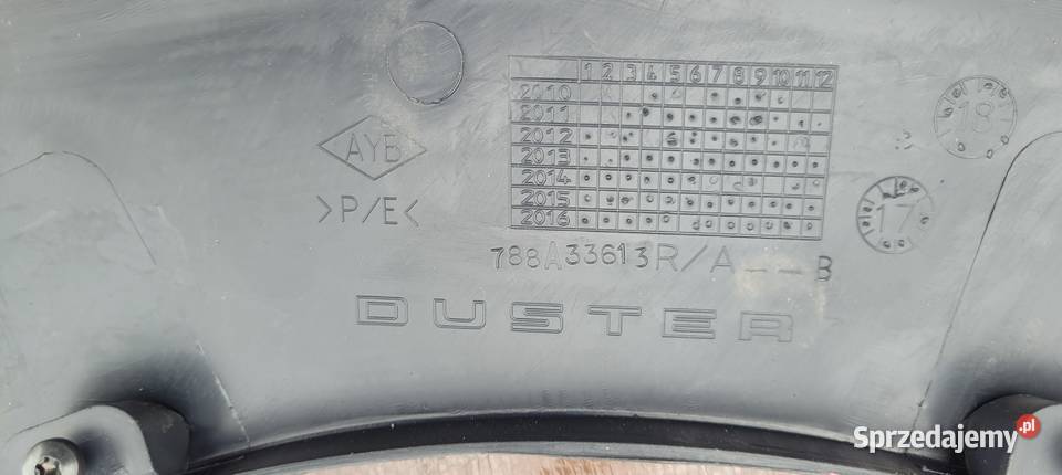 DACIA DUSTER LISTWA BŁOTNIKA LEWY TYŁ LEWA TYLNA Ruda Śląska
