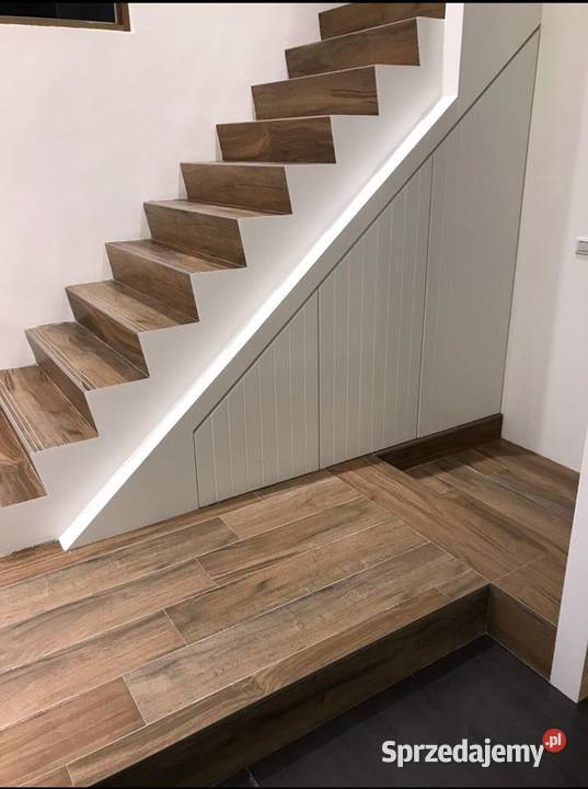 Płytki na schody 120x30 NATURALNE drewno deska łódzkie Łask