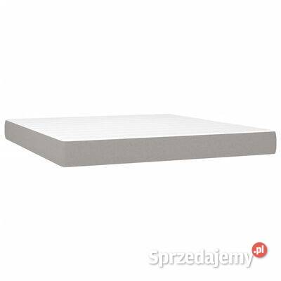 vidaXL Materac kieszeniowy jasnoszary 160x200x20 Warszawa sprzedam