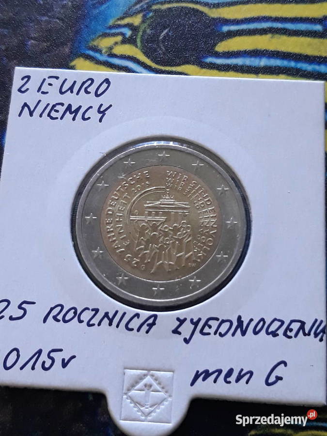 2 Euro Niemcy 25 rZjednoczenia Niemiec 2015 r Konin