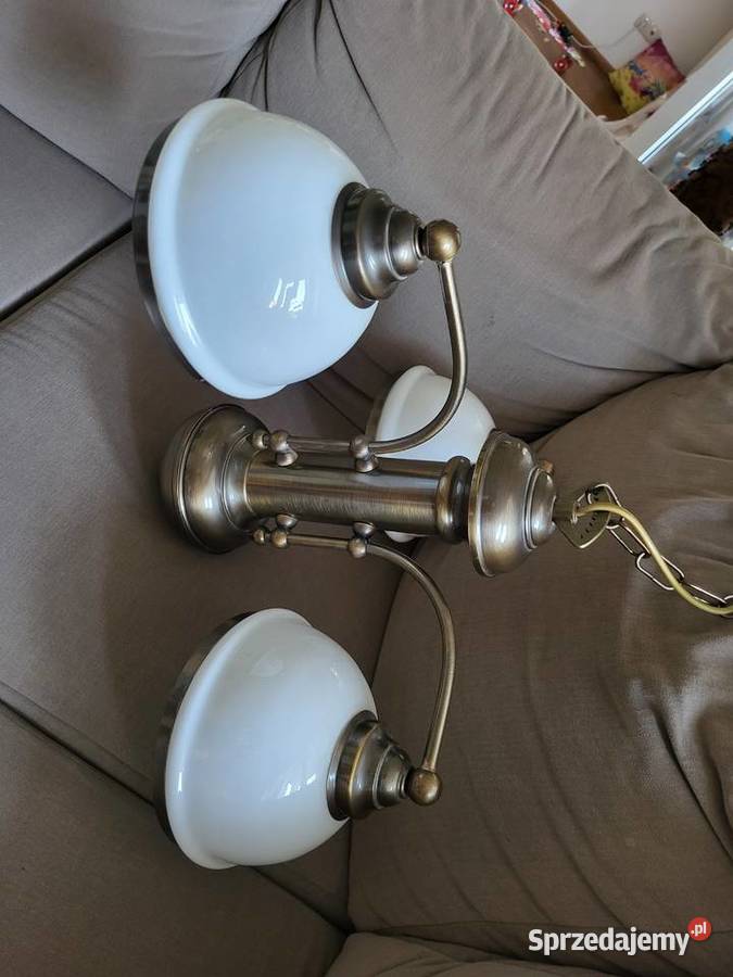 Piekna lampa mosiądz ceramika Lampy wiszące Warszawa