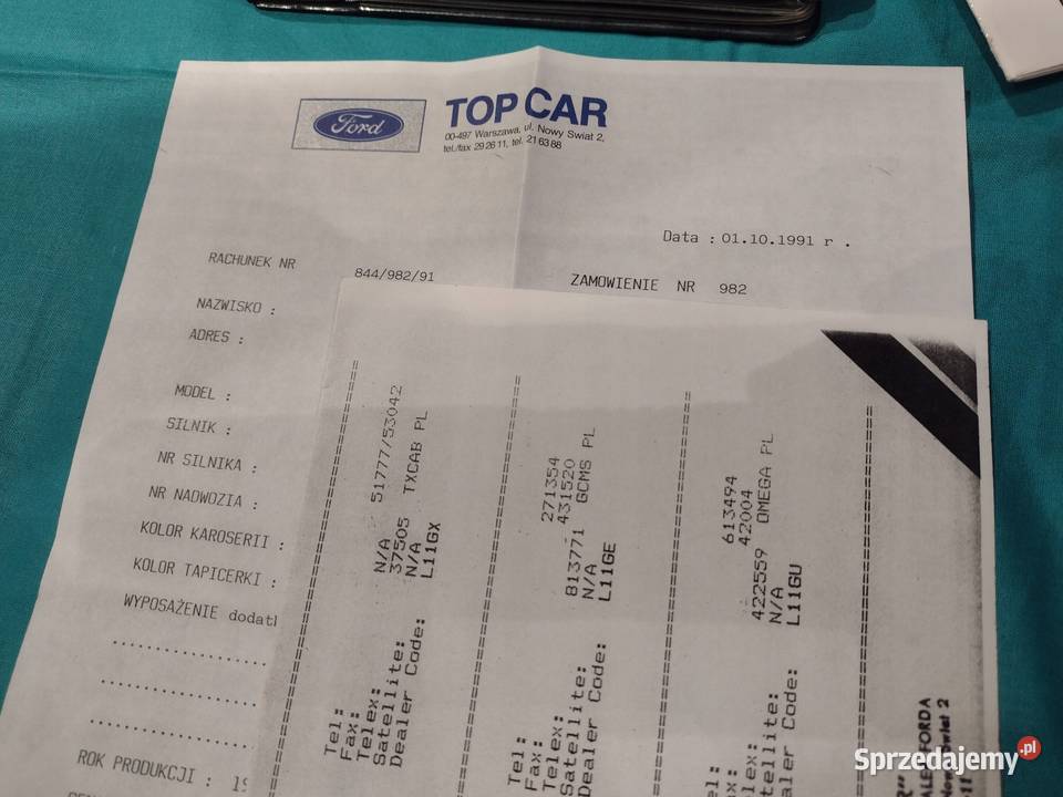 FORD FIESTA Instrukcja Obsługi książka Serwisowa łódzkie Łódź