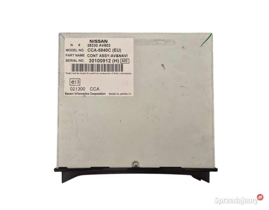 CZYTNIK NAWIGACJI DVD NISSAN PRIMERA P12 28330 sprzedam