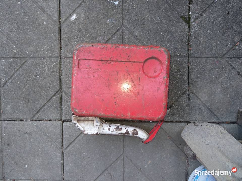 Kanister stary 10l z lejkiem z prl Bielsko-Biała