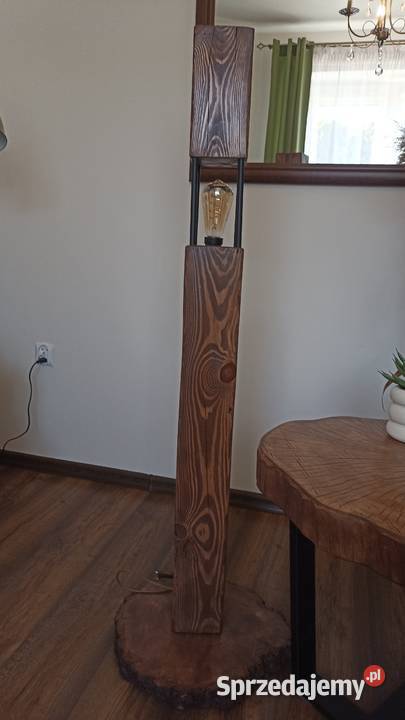Stolik kawowy plaster drzewa plus lampa Młodzawy Duże