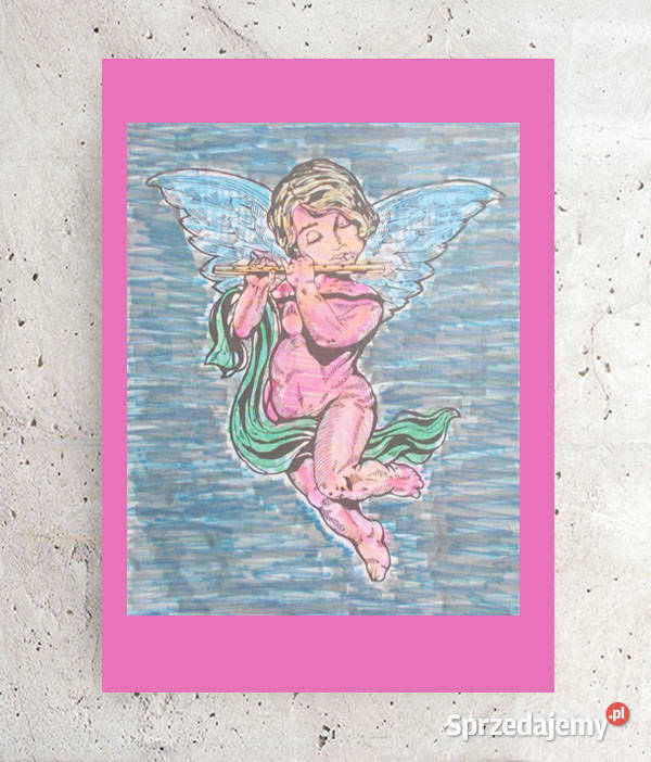 amorek obrazek A4 aniołek obrazek 21x30 plakat z Bydgoszcz