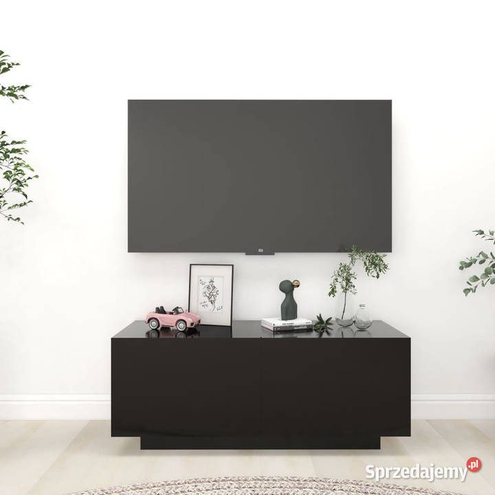 Szafka pod TV czarna 100x35x40 materiał Warszawa sprzedam