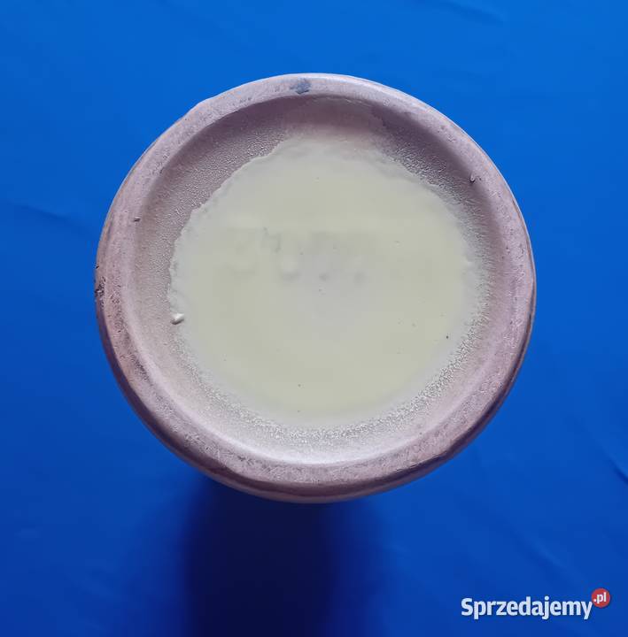 Ceramiczny wazon Strehla DDR 3077 A ręcznie Antyki, Sztuka, Kolekcje Koźminek