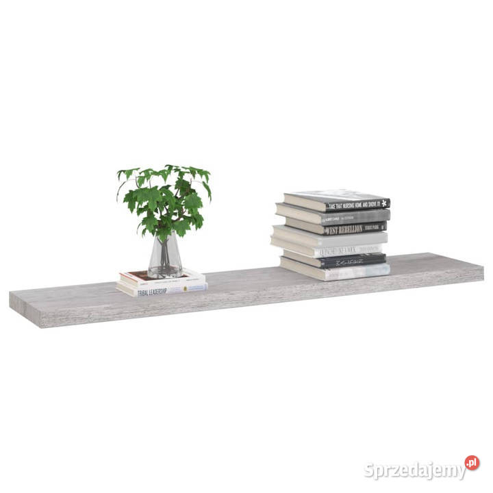 Półka ścienna szarość betonu 120 x 235 x 38 MDF Warszawa sprzedam