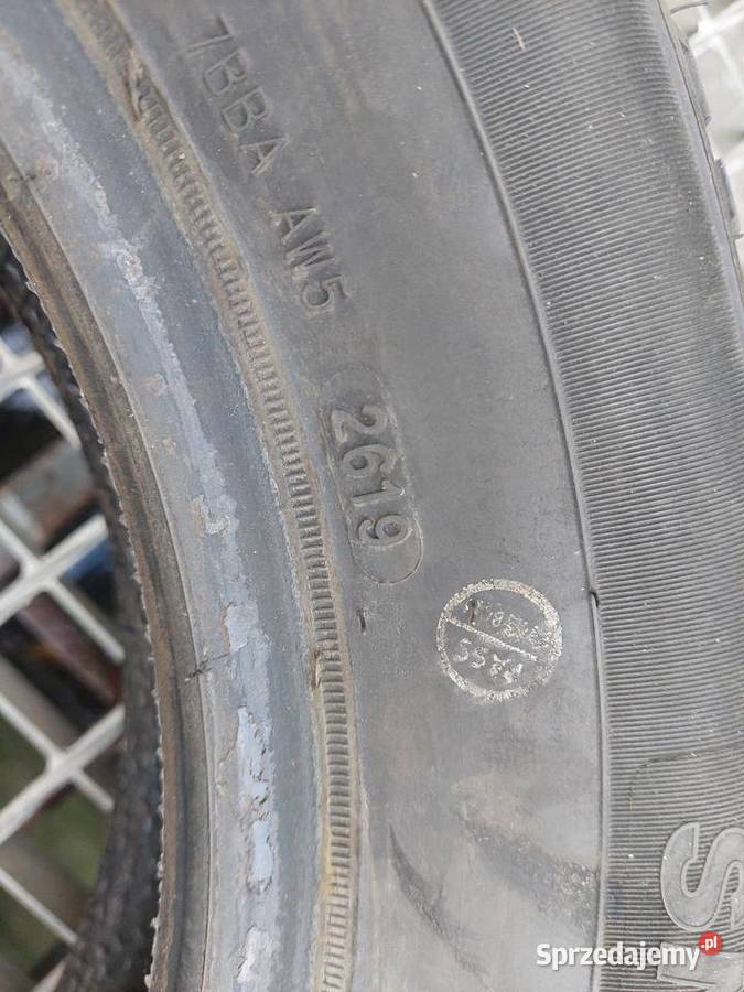 2019 Opony Zimowe Jednym Sezonie 1756514 Komplet Sucha Beskidzka sprzedam
