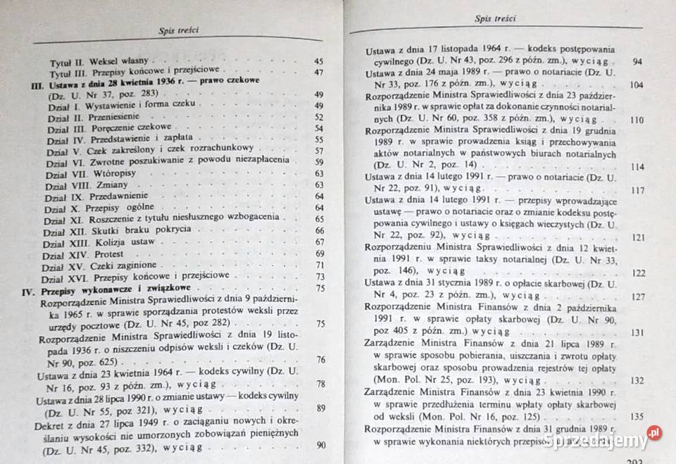Prawo wekslowe i czekowe Andrzej Wiśniewski Chełm sprzedam