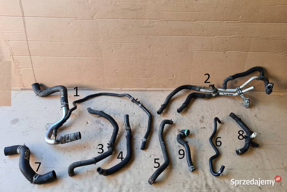 Toyota Auris II E18 rury magistrala wodna układu osobowe