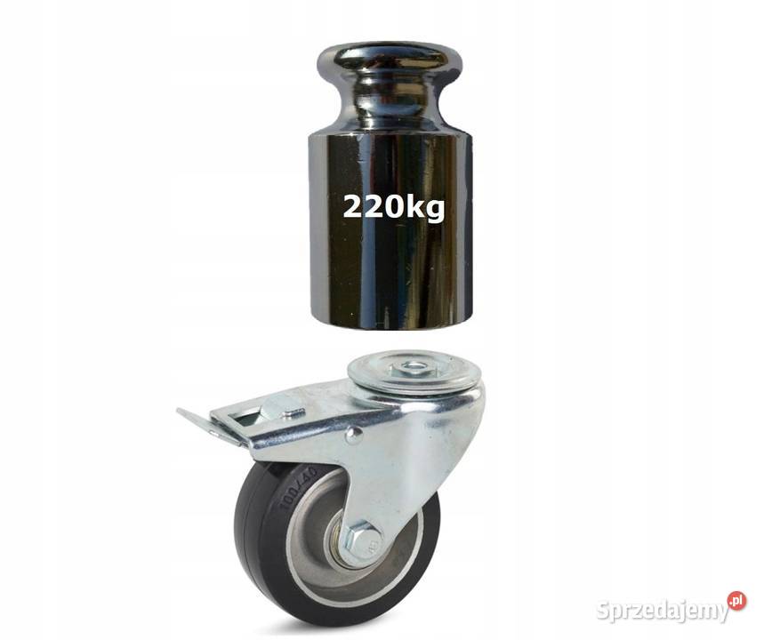 Koła 4 Zestaw z Hamulcem 100mm Nośność 880