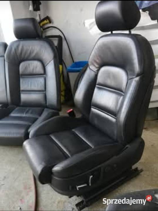 Siedzenia skórzane czarne AUDI A8 D3 przedlift