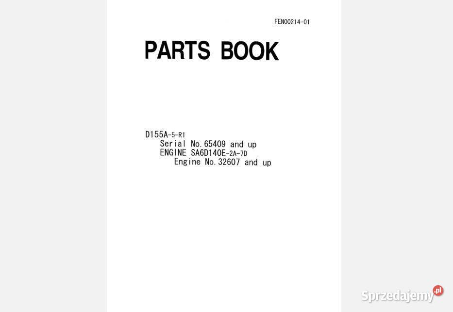 KOMATSU D155A spych katalog części
