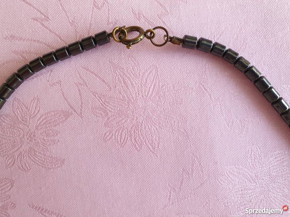 Potrójny naszyjnik z hematytu