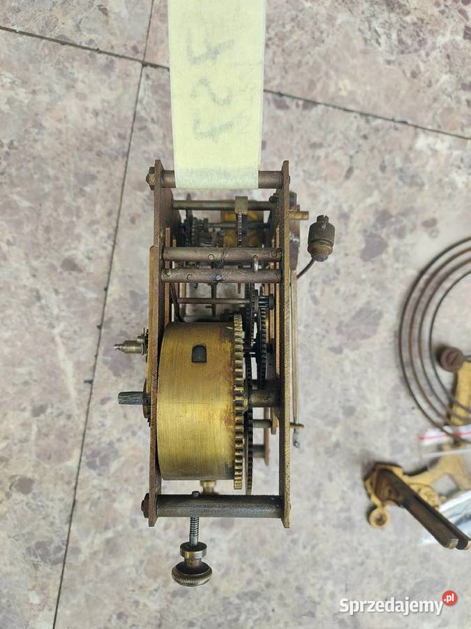 757 Mechanizm starego zegara ściennego Junghans Tczew