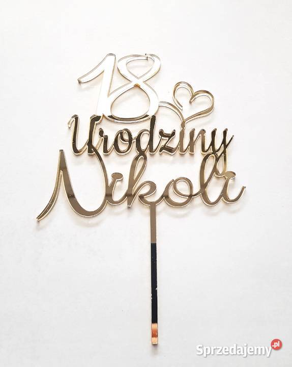Topper na tort 18 urodziny Częstochowa