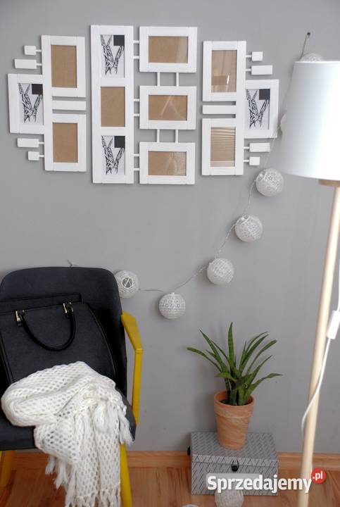 Biała galeria ścienna ramki ramka na zdjęcia Szczecin