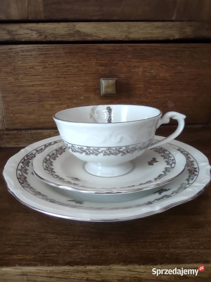 Zestaw trio porcelana Chodzież Jubileusz 25 lat Gniezno sprzedam