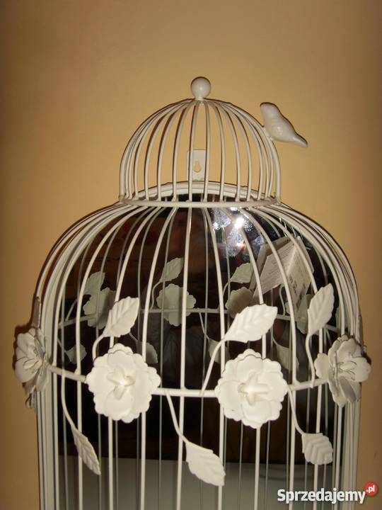 LUSTRO W KSZTAŁCIE KLATKI BIAŁE I RÓŻOWE NOWE Lustra dolnośląskie Wrocław