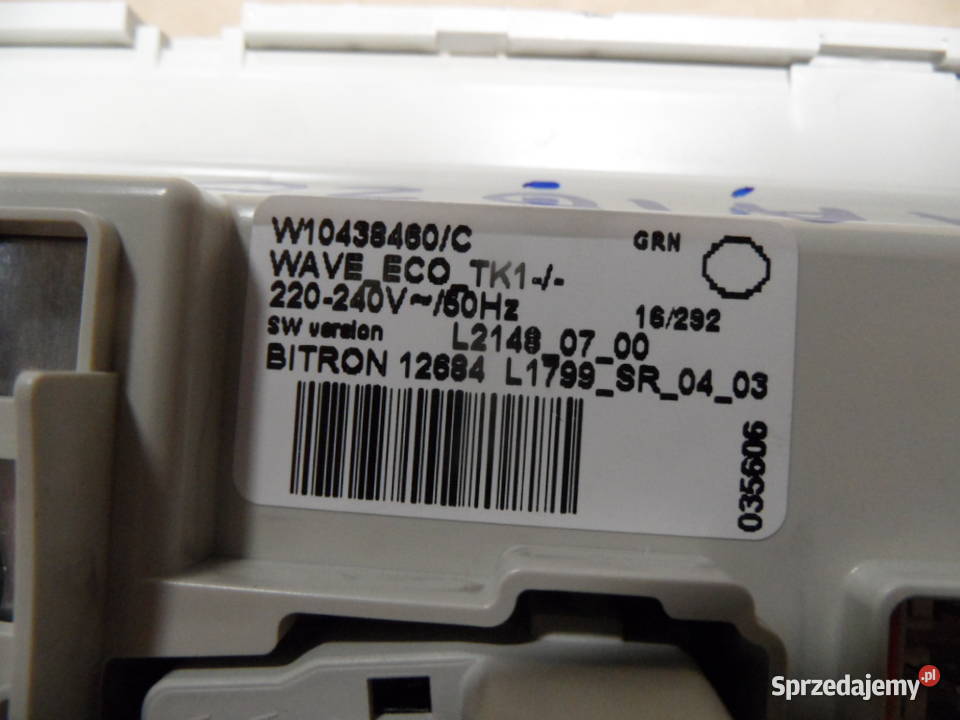 programator pralki whirlpool PWA1020 W10438460C Strawczyn