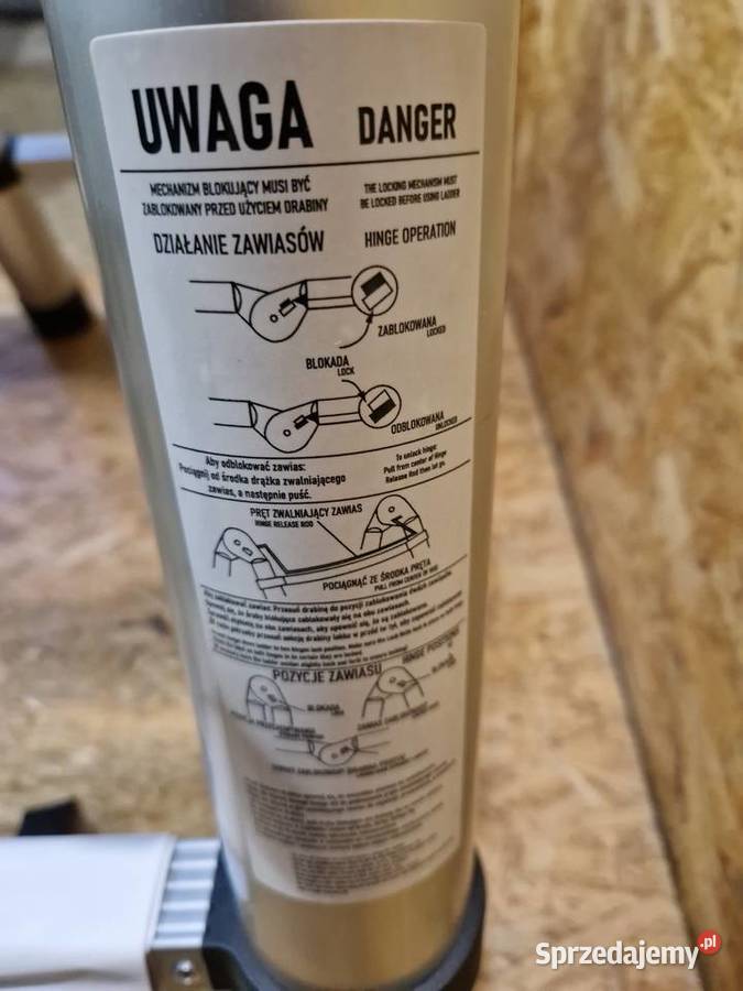 Drabina teleskopowa aluminiowa przegubowa 5m 150