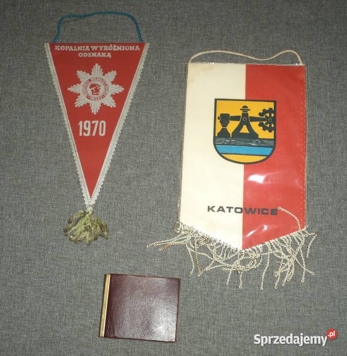 KWK Kopalnia Gottwald Katowice proporczyk etui Pozostałe Piekary Śląskie