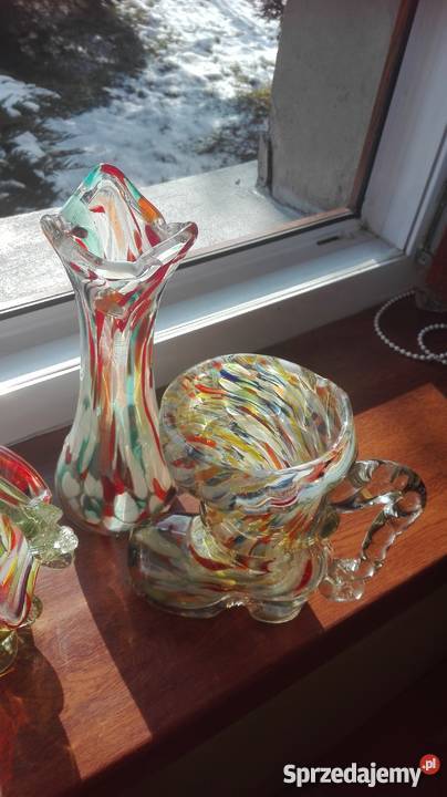 Szkło kolorowe z PRL Pozostałe Sadów