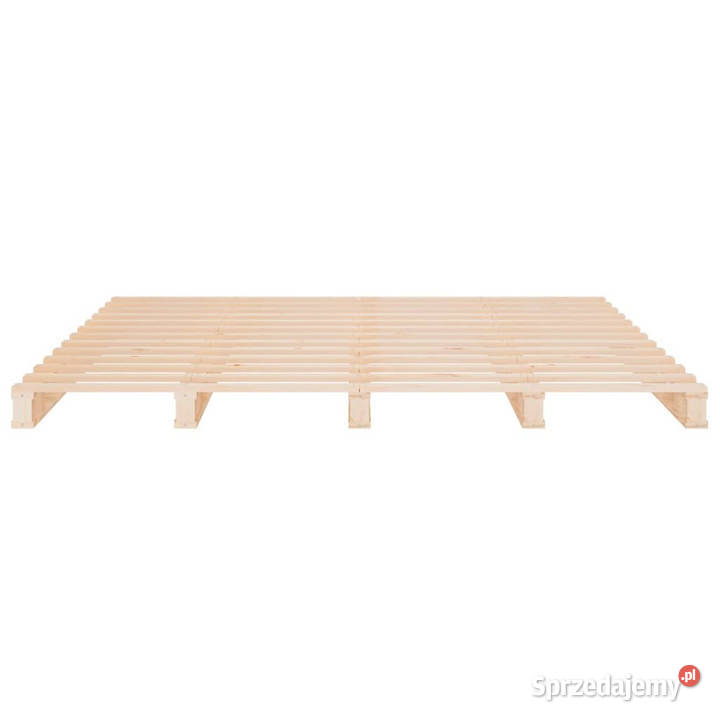 Łóżko z palet lite drewno 180x200 WM821407 11cm Łóżka