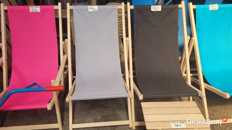 Leżak klasyczny POLSKI Leżak DREWNIANY plażowy Dom i Ogród małopolskie Wadowice sprzedam
