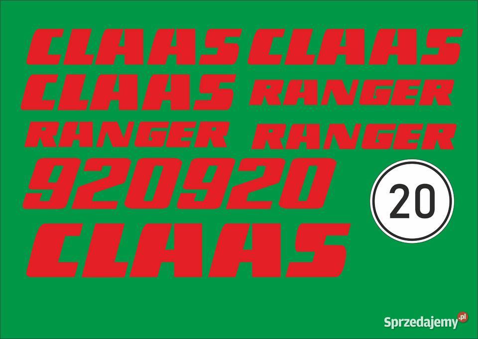 Naklejki claas ranger 920 i inne mocne Bydgoszcz